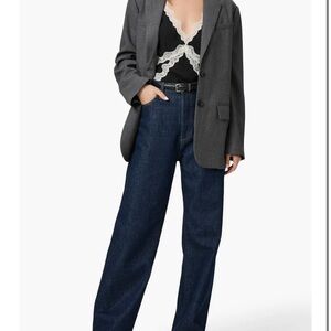 PAIGE High Rise Jeans in Dark Blue